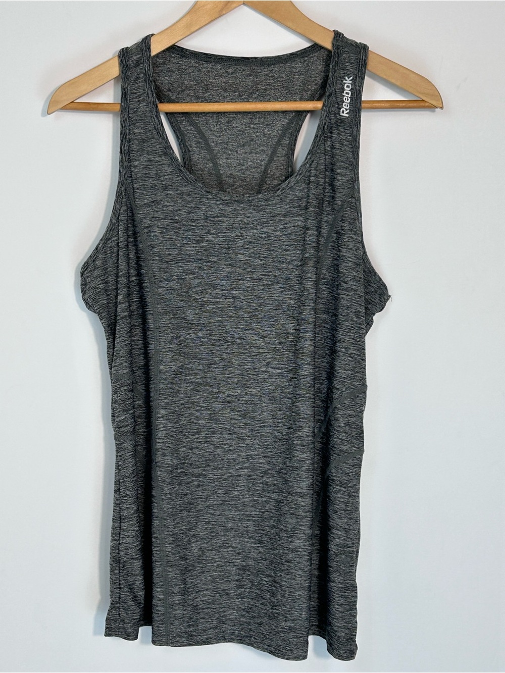 Reebok Grey Racerback Workout Tank Top Size L